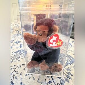 Ty Beanie Baby named Congo the Gorilla
retired on December 31, 1998.